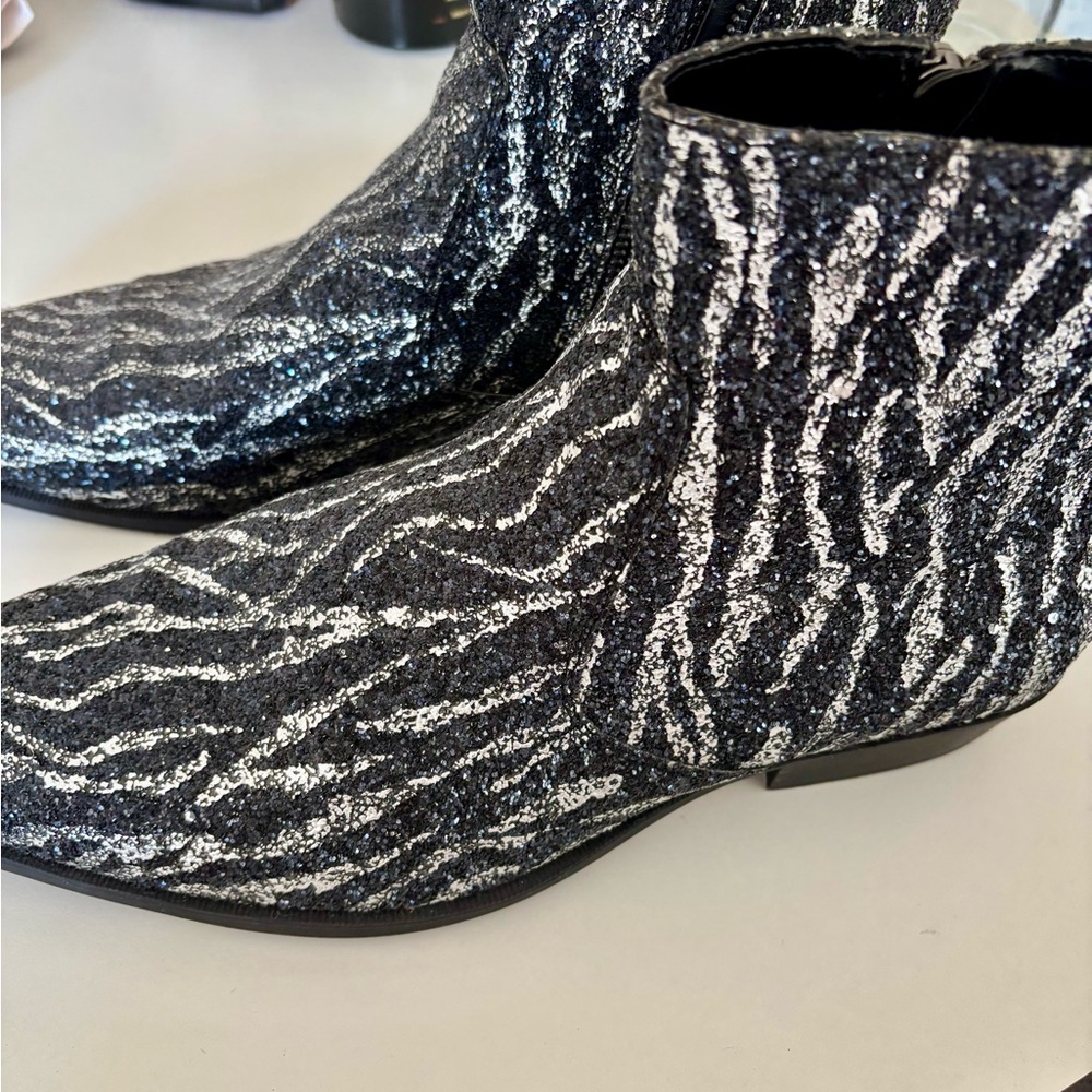 ASOS Zebra Chelsea Ankle Boots